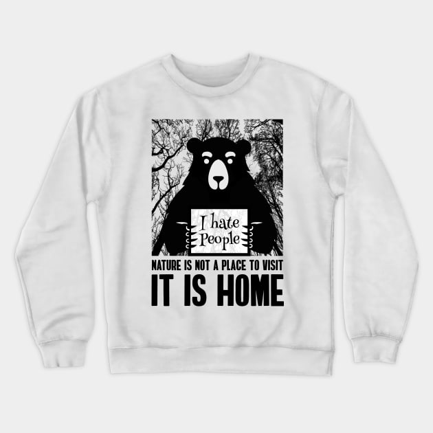 i hate peopl Crewneck Sweatshirt by Tesszero